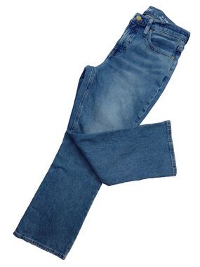 Re-Imagined By J. Crew Women's Boot Crop Low Rise Blue Demi Jeans Size 29